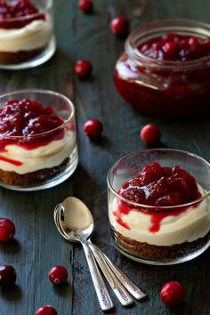 
                    
                        No Bake Cranberry Cheesecakes
                    
                