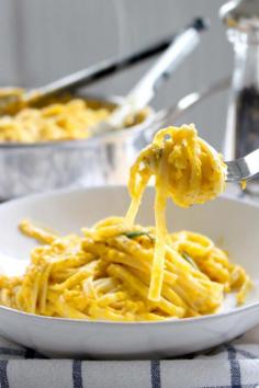 
                    
                        BUTTERNUT SQUASH, BROWNED BUTTER, AND ROSEMARY FETTUCINI ALFREDO
                    
                