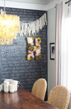 DIY Faux Flower Metal Letter www.simplestyling...