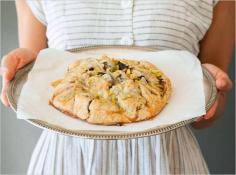 Pear & Fig Galette with Goat Cheese, Honey & Black Pepper
