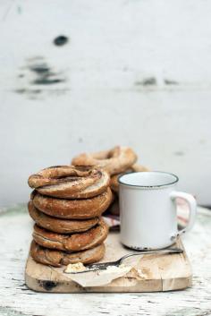 Homemade Montreal style bagels