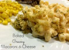 
                        
                            baked creamy macaroni and cheese. SO yummy. Fairly easy. Extra cheesy
                        
                    