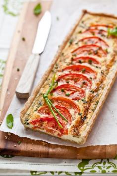 
                        
                            Tomato basil quiche.
                        
                    