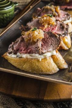 
                    
                        Holiday Steak Bruschetta! | Wishes and Dishes
                    
                