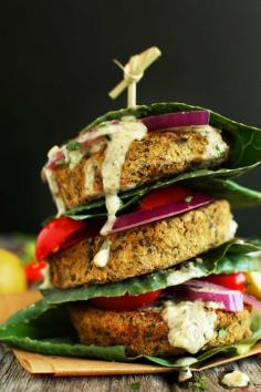 Baked Falafel Burgers