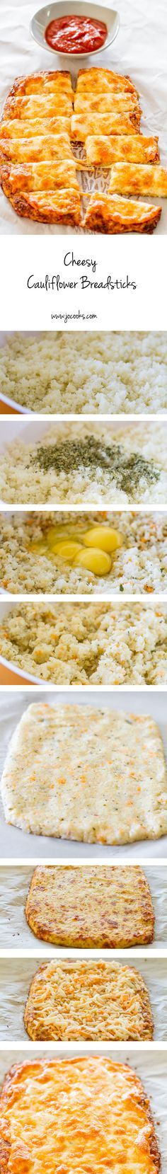 Cheesy Cauliflower Breadsticks – gluten free, low carb, cheesy cauliflower breadsticks! This recipe is a winner and a keeper!