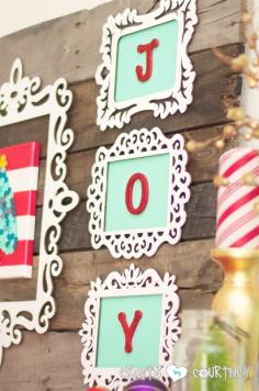 
                    
                        Christmas Craft: JOY Christmas Decor Letter Art
                    
                