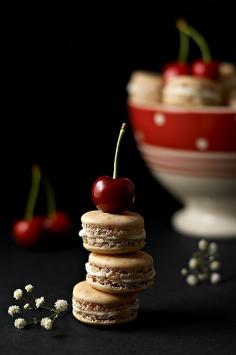 Cherry macaroons