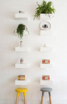 
                    
                        Nora Café — Carlton, Melbourne #shelf #display #cafe #white
                    
                
