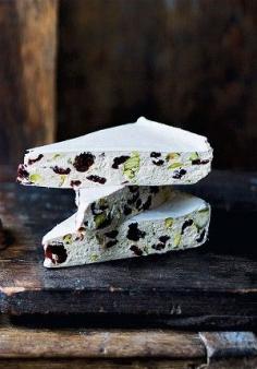 
                    
                        Cranberry, cherry and pistachio nougat
                    
                