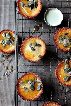 
                    
                        honey pumpkin seeds cakes.
                    
                