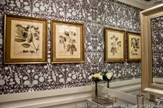 
                    
                        Gorgeous faux wallpaper effect with stencils via The Painted Room | Forest Floor Damask Stencil by Royal Design Studio
                    
                