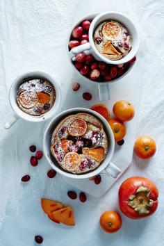 
                    
                        Allspice Persimmon & Cranberry Clafoutis
                    
                