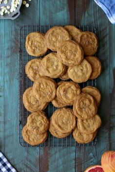 
                    
                        Grapefruit White Chocolate Brown Butter Cookies
                    
                