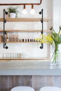 
                    
                        Hello Sailor — Hawthorn, Melbourne #piping #shelving #reclaimed
                    
                