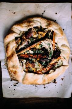 
                    
                        Winter Vegetable & Gorgonzola Galette from www.happyolks.com featuring "Stitches" a winter playlist.
                    
                