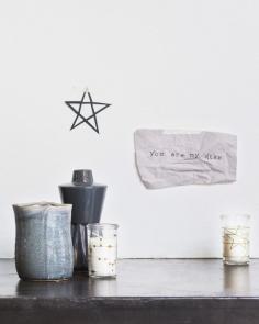 
                    
                        a pretty mix of vases and tea lights..
                    
                