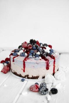 
                    
                        Strawberry blackcurrant ice cream cake//
                    
                