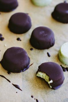 
                    
                        dark chocolate peppermint ice cream bites
                    
                