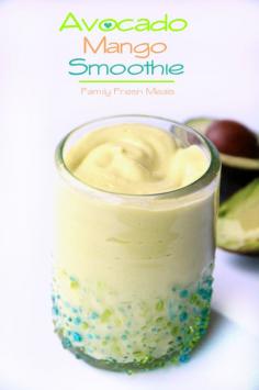 
                    
                        Avocado Mango Smoothie (1 cup frozen mango 1/2 avocado 1/2 cup Greek Yogurt 1 cup milk  1-2 Tbs honey)
                    
                