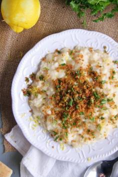 
                    
                        LEMON RISOTTO WITH GREMOLATA PANGRATTATO
                    
                
