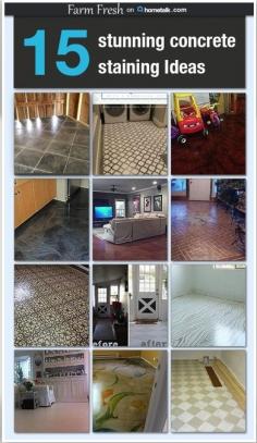 
                    
                        Stunning Concrete Floor Staining Ideas on Hometalk - Farm Fresh Vintage Finds
                    
                
