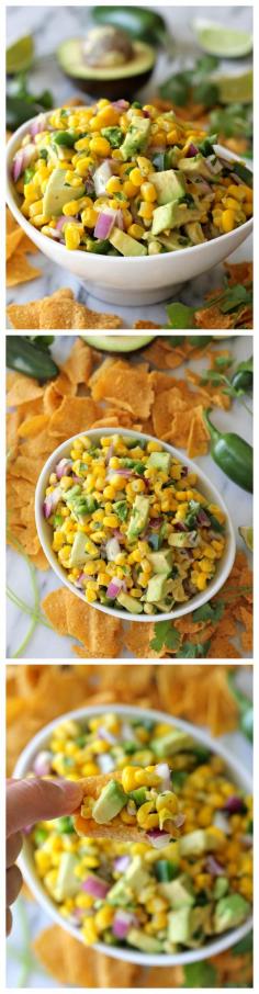 Avocado Corn Salsa - "Tastes just like Chipotle's corn salsa but 100000x better!"