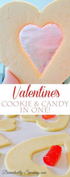 
                    
                        Valentine's Cookie - it's a cookie and candy in one! Jolly rancher, see through stained glass
                    
                