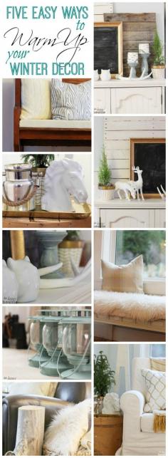 
                    
                        Five Easy Ways to Warm Up Your Space for Winter - The Happy Housie
                    
                