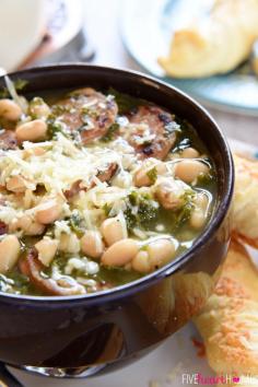 
                    
                        White Bean, Kale, Sausage Soup
                    
                