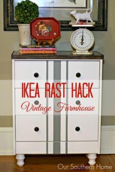 
                    
                        Vintage Farmhouse Ikea Rast Hack from Our Southern Home
                    
                