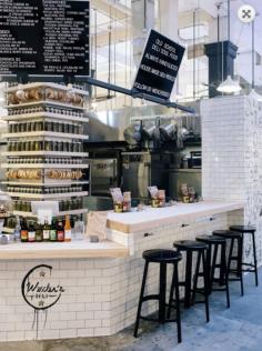 
                    
                        Kaper Design; Restaurant & Hospitality Design Inspiration: Wexler's Deli #blackboard #whitetiles
                    
                