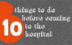 
                    
                        10 things to do before going in to have your baby.  Lots to think about, besides diapers and cribs! :)
                    
                