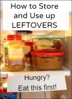 
                    
                        Tips for storing leftovers, how to use leftovers, and how to avoid food spoilage and food waste.
                    
                