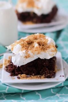 
                    
                        CHOCOLATE CREAM PIE POKE CAKE
                    
                