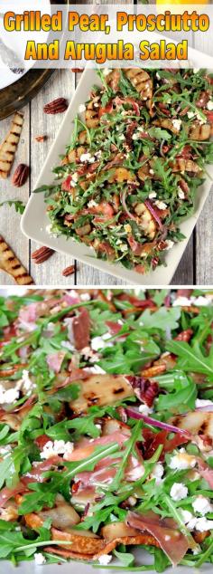 
                    
                        Grilled Pear, Prosciutto, Feta And Arugula Salad | yummyaddiction.com | #pear #feta #salad #dinner #recipe
                    
                