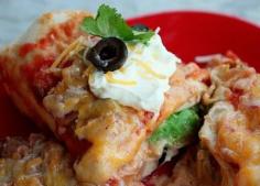 
                    
                        CHICKEN AVOCADO ENCHILADAS
                    
                