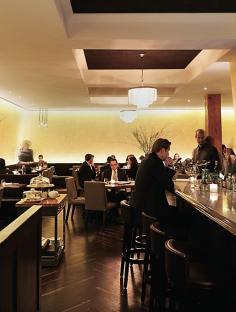 Downtown glamour meets uptown polish at NYC's Bâtard, from über-host Drew Nieporent and Austrian chef Markus Glocker. An octopus “pastrami,” bewitched into a Gaudí-like mosaic terrine, and hand-pulled strudel filled with apples, raisins, and sweetbreads are among Glocker’s assured neoclassical dishes.