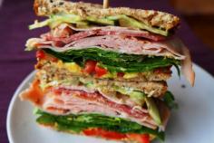 Stack 'Em High - Spring's Bounty Sandwich! This mega satisfying sandwich is stuffed with the seasons produce from top to bottom!