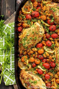 Mediterranean Roasted Chicken Breasts w/ Tomatoes
