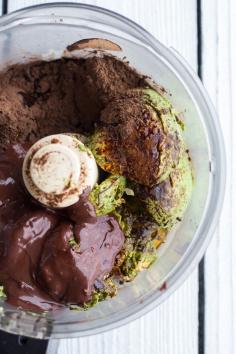 Dark Chocolate Avocado Mousse with Coconut Caramelized Bananas. - Half Baked Harvest