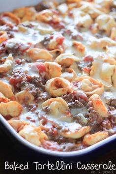 
                    
                        Baked Tortellini Casserole - easy dinner idea!
                    
                