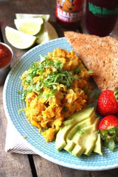 vegan mexican chickpea scramble