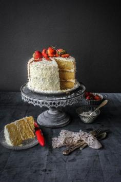 
                    
                        Lemon, Coconut and Strawberry Cake
                    
                