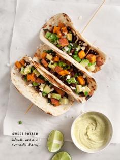 
                    
                        Sweet Potato Avocado Tacos / www.loveandlemons...
                    
                