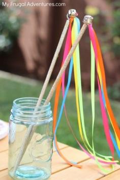 
                    
                        How to Make Easy Ribbon Wands for Kids- a perfect party favor or addition to the dress up box!
                    
                