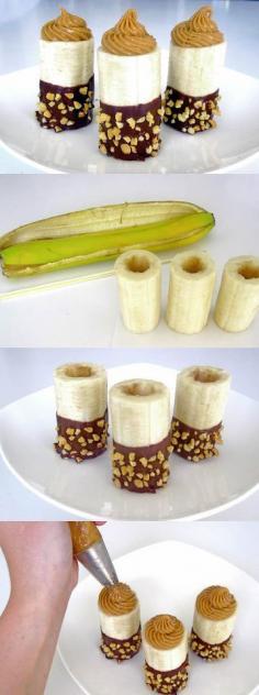 
                    
                        Chocolate Dipped Peanut Butter Stuffed Bananas
                    
                