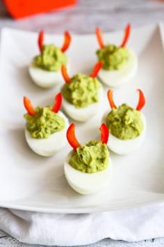 
                    
                        Devilish Avocado Sriracha Deviled Eggs
                    
                