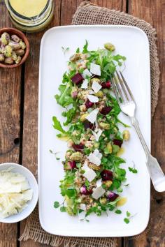 
                    
                        Roasted Beet and Farro Salad with Citrus Vinaigrette
                    
                