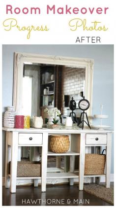 
                    
                        Have you ever painted a room and hated that color? I have.  Come take a walk though this room to see all the progress that we have made.  You have got to see the before pictures!  Room Makeover with Progress Photos
                    
                